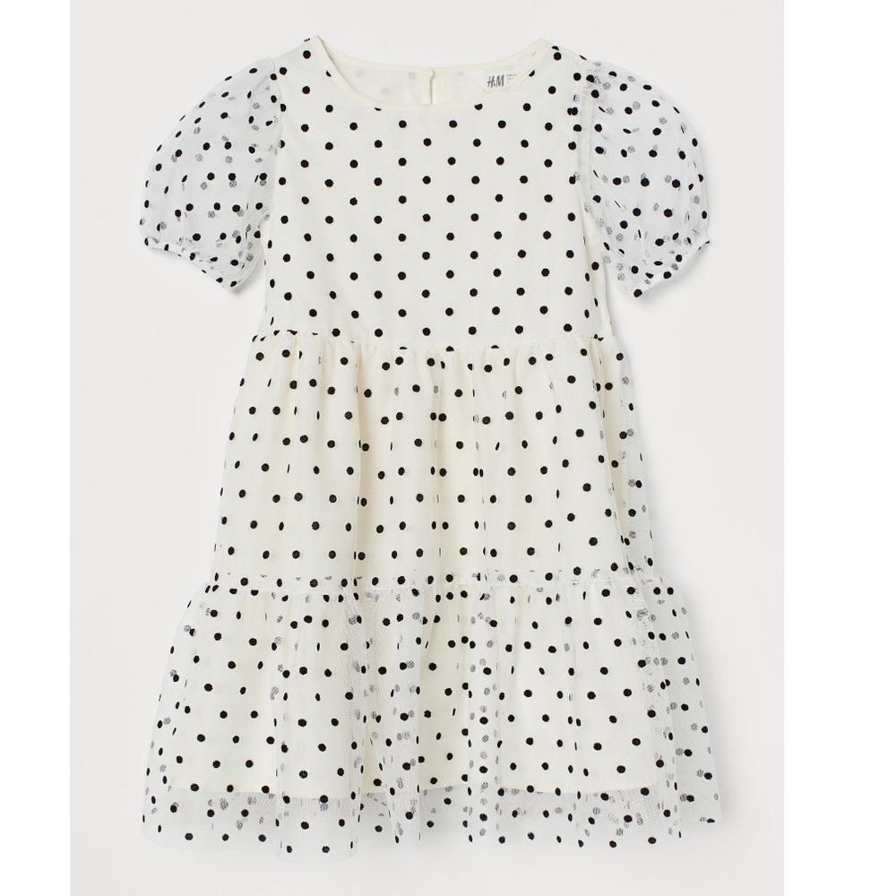 Puff Sleeve Tulle Dress
